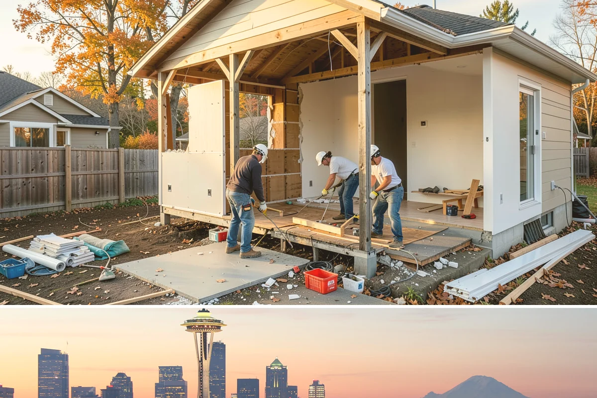 Decorative Molding Installation in Seattle, King County, WA - Decorative molding installs indoors year-round and is a satisfying way to add character during the PNW rainy season.