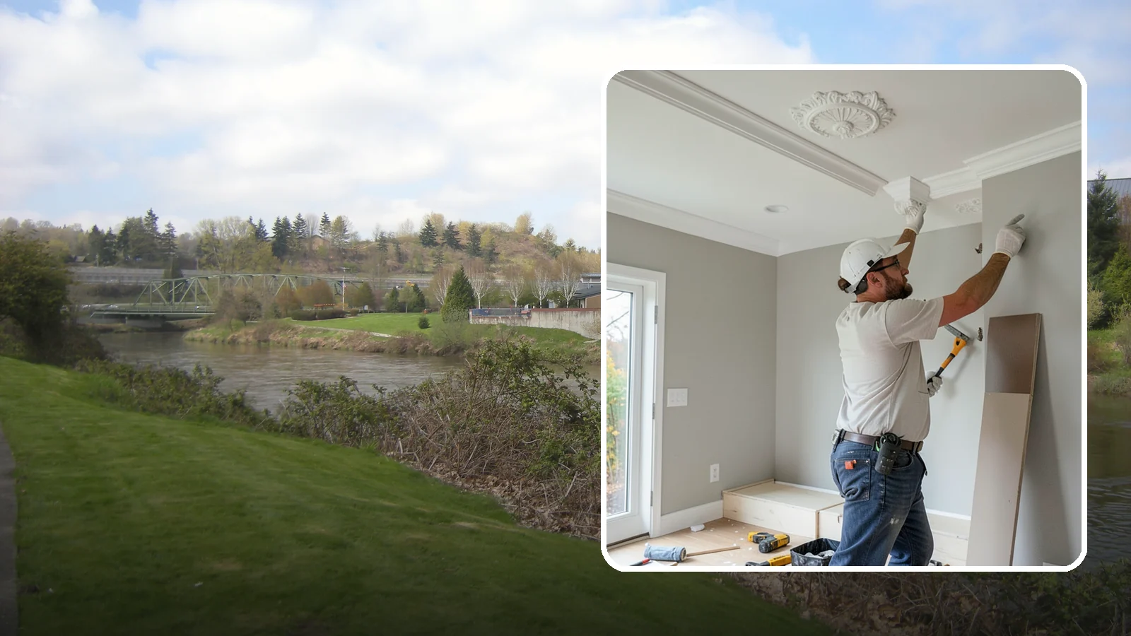 Decorative Molding Installation in Tukwila, King County, WA - Custom decorative molding installation that adds ceiling medallions, corbels, and ornamental accents with a designer touch.