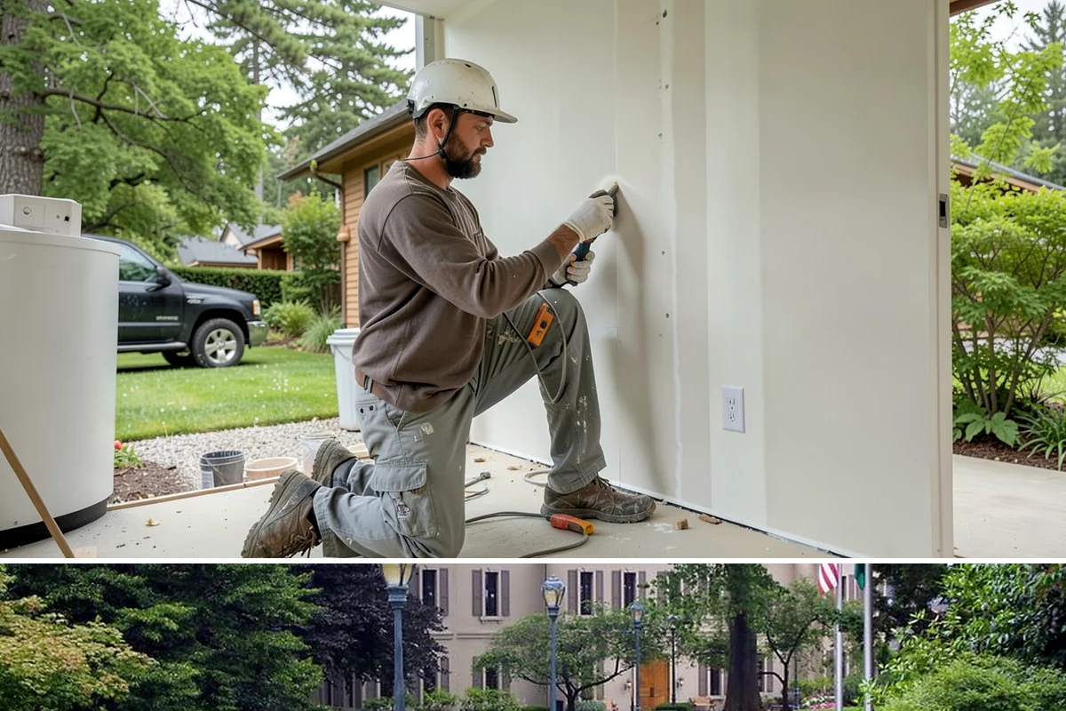 Decorative Molding Installation in Woodinville, King County, WA - Decorative molding installs indoors year-round and is a satisfying way to add character during the PNW rainy season.