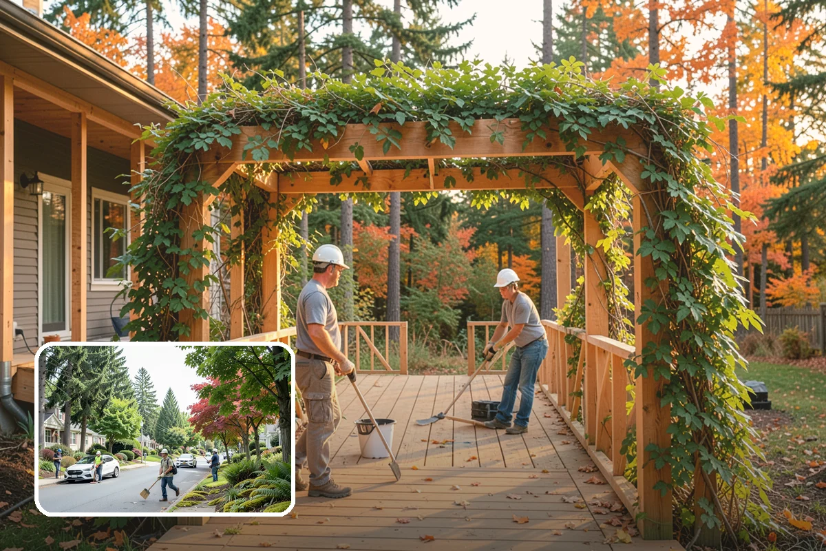 Den Remodeling in Beaux Arts Village, King County, WA - Built-in shelving and storage for a tailored space