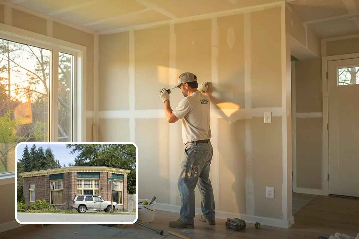 Den Remodeling in Hamilton, Skagit County, WA - Built-in shelving and storage for a tailored space