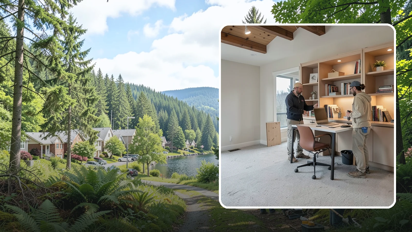 Den Remodeling in Lake Forest Park, King County, WA - We remodel dens into warm, versatile retreats for reading, working, or unwinding.