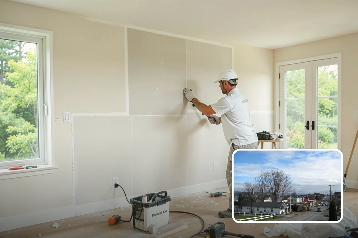 Den Remodeling in Langley, Island County, WA - Built-in shelving and storage for a tailored space