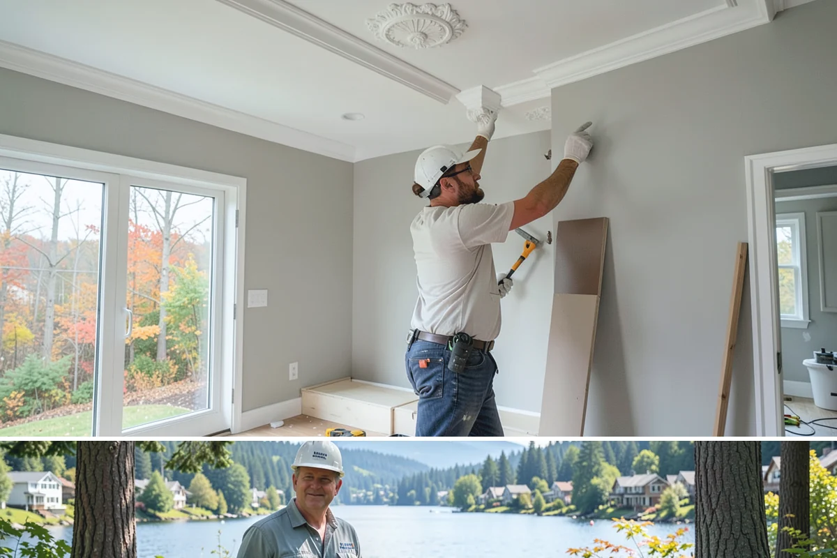 Den Remodeling in Milton, King County, WA - Den remodels are interior projects well suited to the cooler months when a cozy retreat is most welcome.