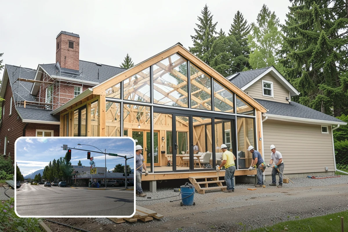 Den Remodeling in North Bend, King County, WA - Built-in shelving and storage for a tailored space