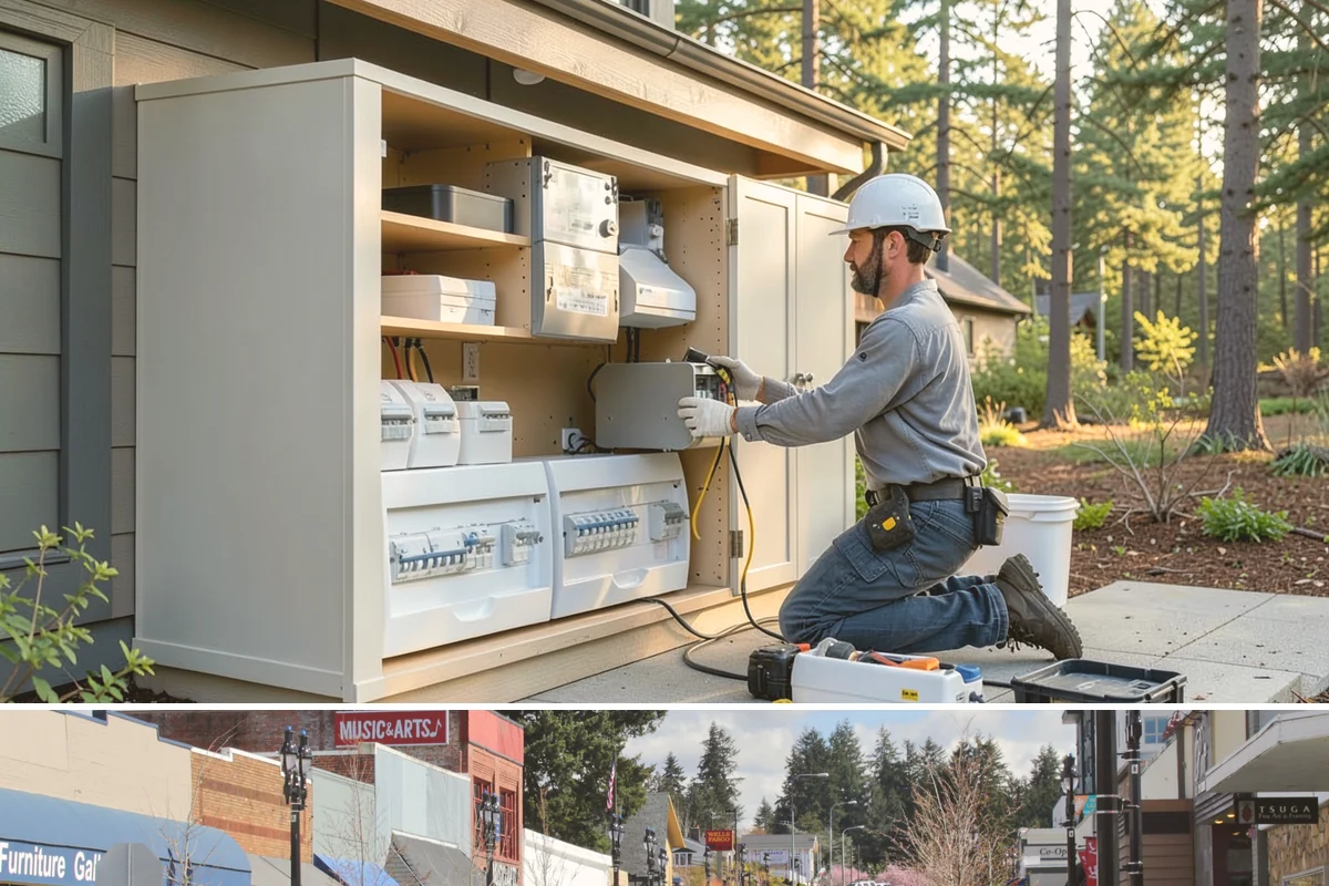 Detached ADU Construction in Bothell, King County, WA - Because a detached unit requires new foundation and exterior work, scheduling the shell during late spring through early fall...