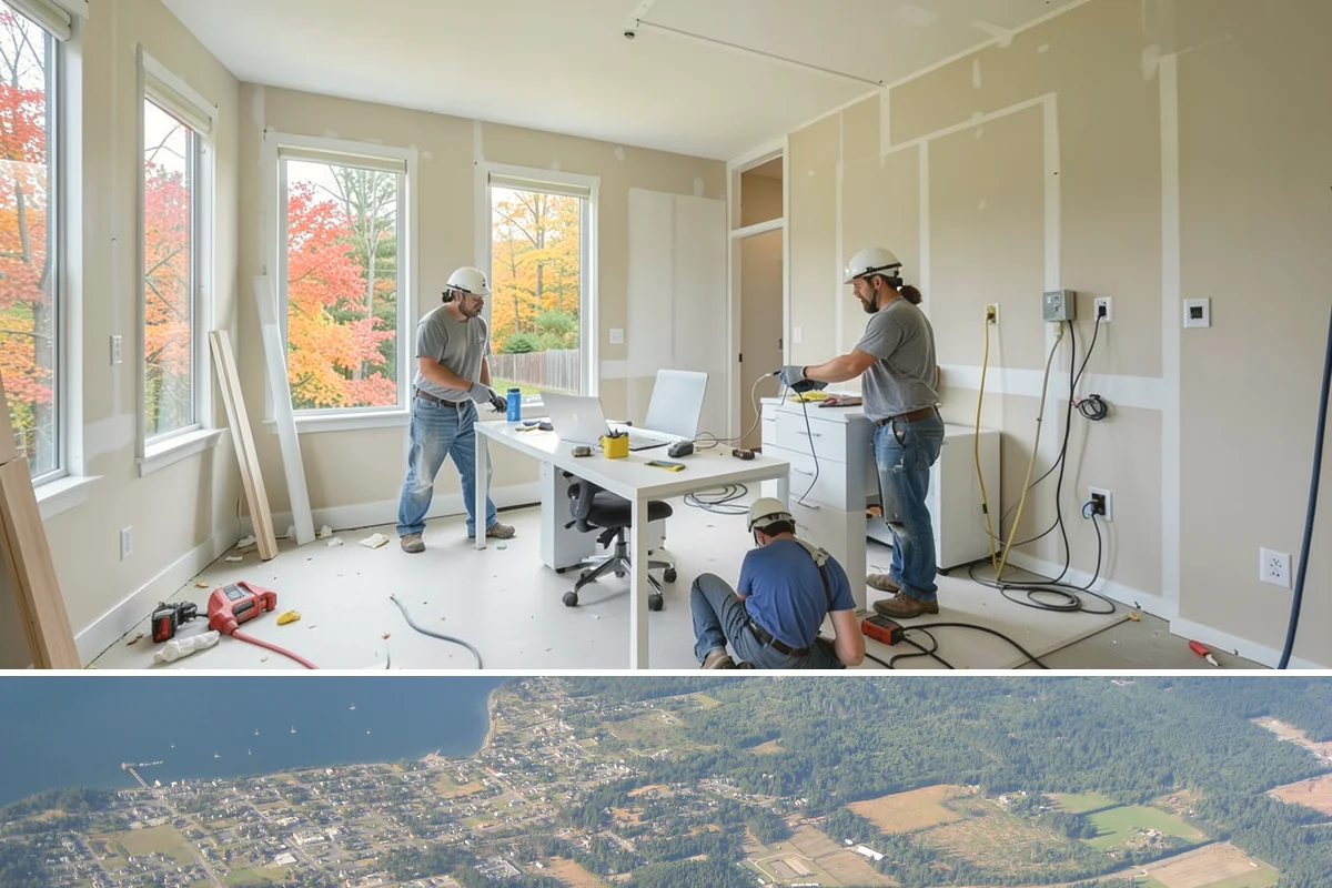 Detached ADU Construction in Coupeville, Island County, WA - Because a detached unit requires new foundation and exterior work, scheduling the shell during late spring through early fall...