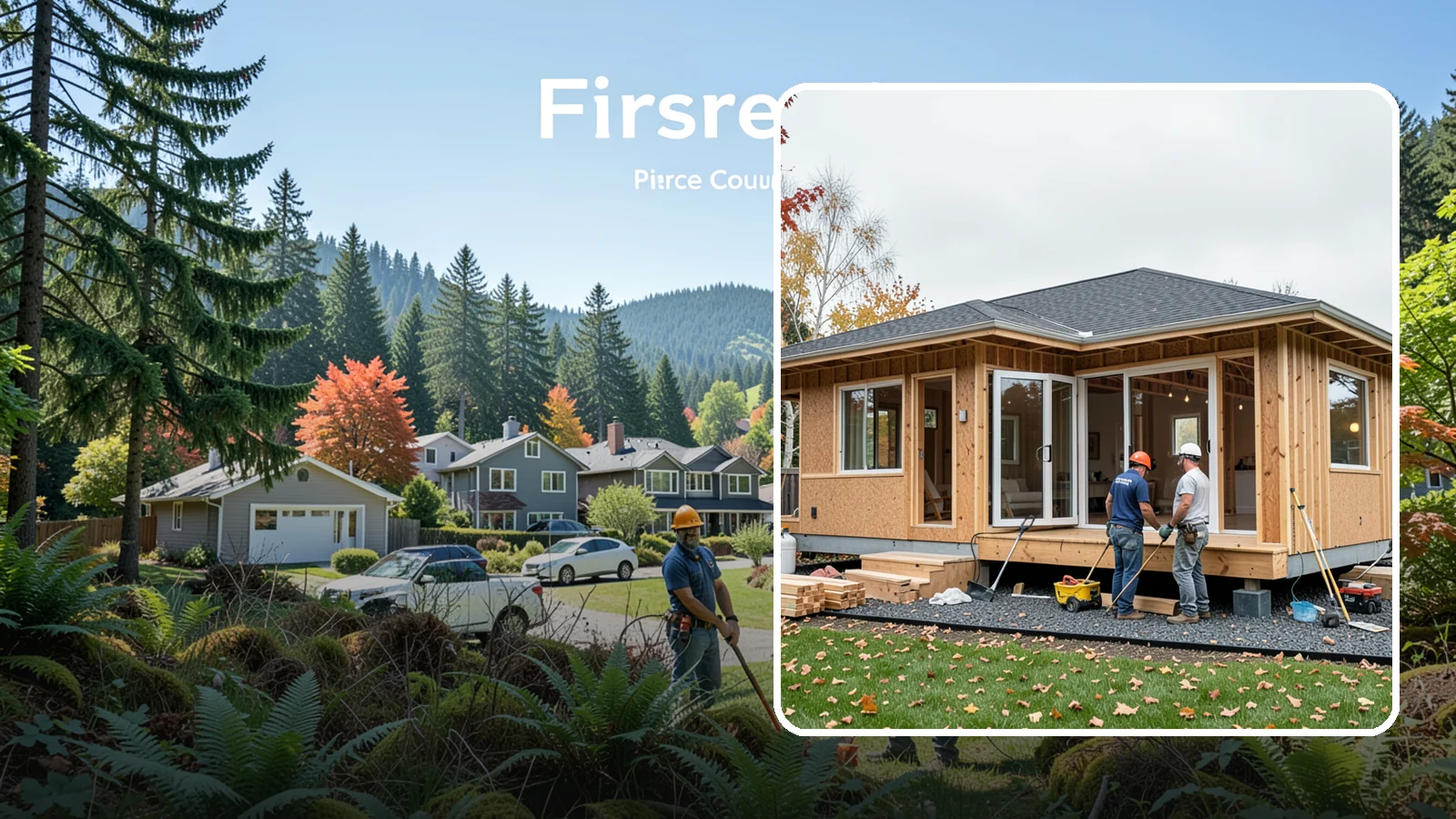 Detached ADU Construction in Fircrest, Pierce County, WA - Detached ADU construction that delivers a private, standalone dwelling in your Western Washington backyard.