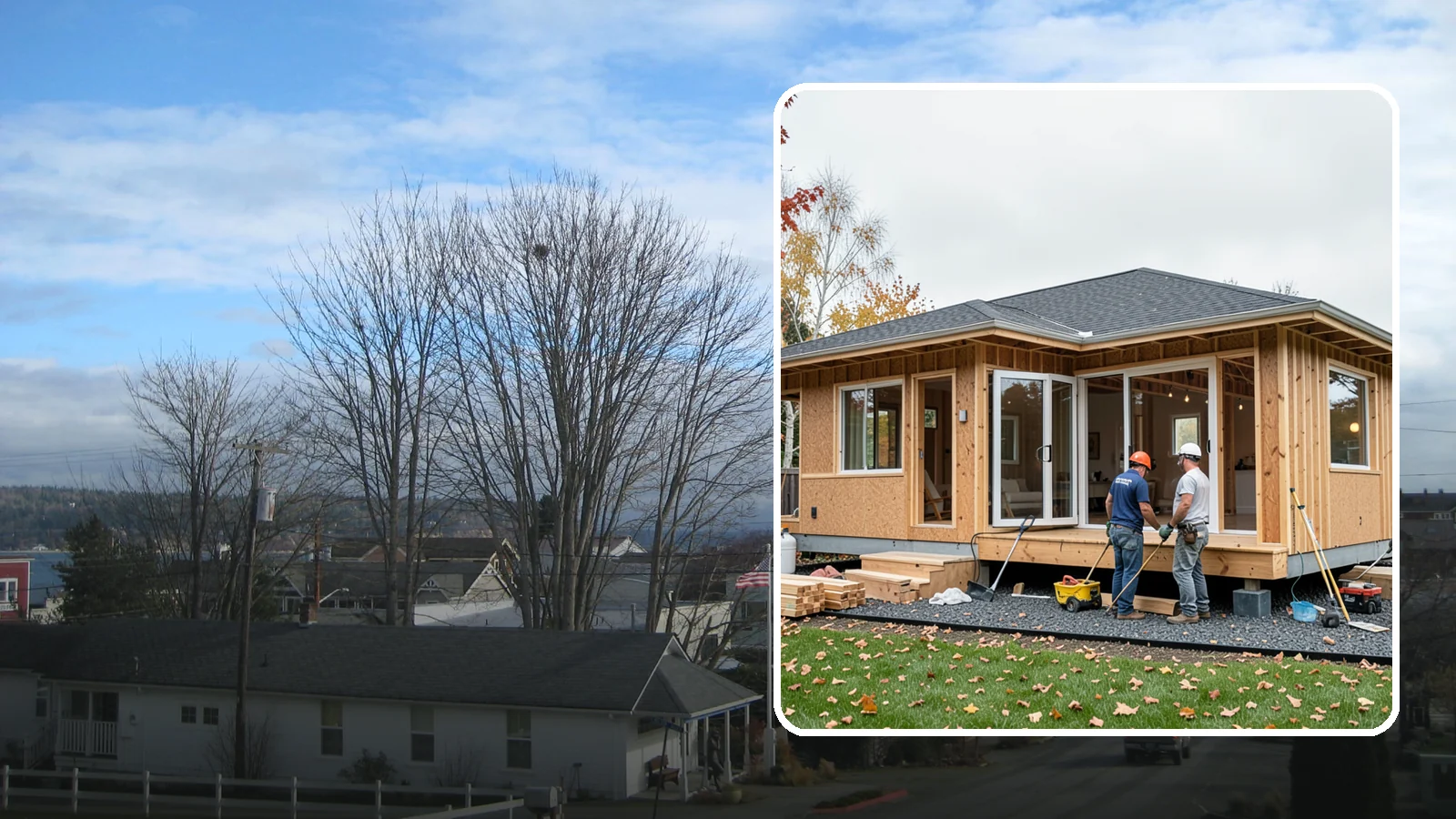 Detached ADU Construction in Langley, Island County, WA - Detached ADU construction that delivers a private, standalone dwelling in your Western Washington backyard.