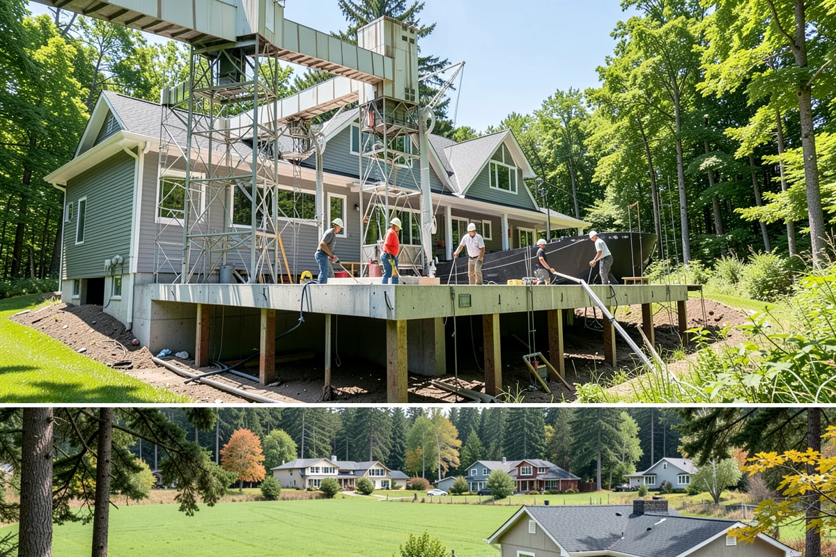 Detached ADU Construction in Lyman, Skagit County, WA - Because a detached unit requires new foundation and exterior work, scheduling the shell during late spring through early fall...