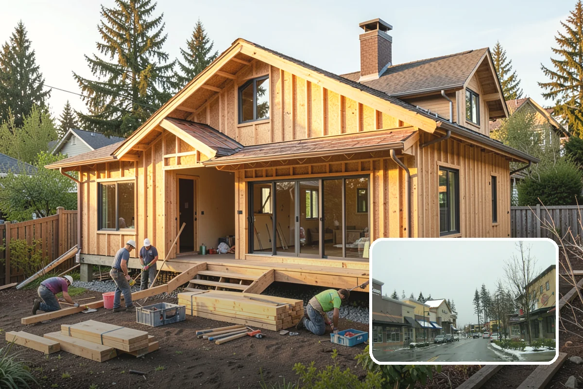 Detached ADU Construction in Mill Creek, Snohomish County, WA - Complete privacy in a standalone structure