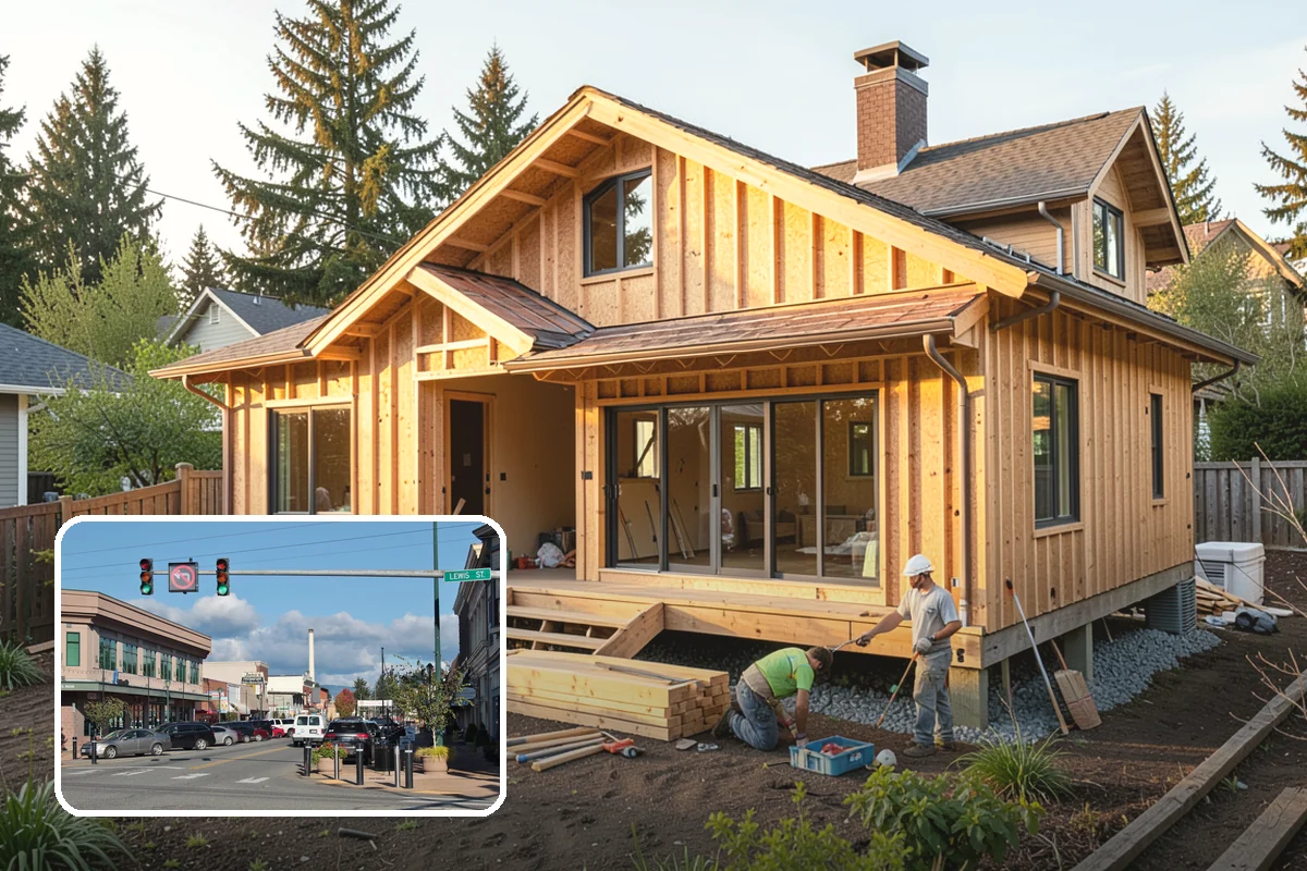 Detached ADU Construction in Monroe, Snohomish County, WA - Complete privacy in a standalone structure