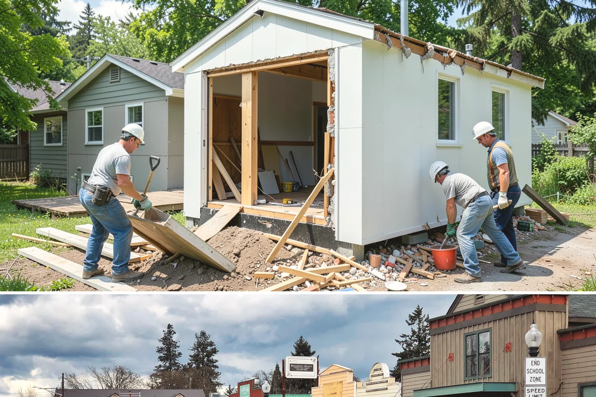 Detached ADU Construction in Roy, Pierce County, WA - Because a detached unit requires new foundation and exterior work, scheduling the shell during late spring through early fall...