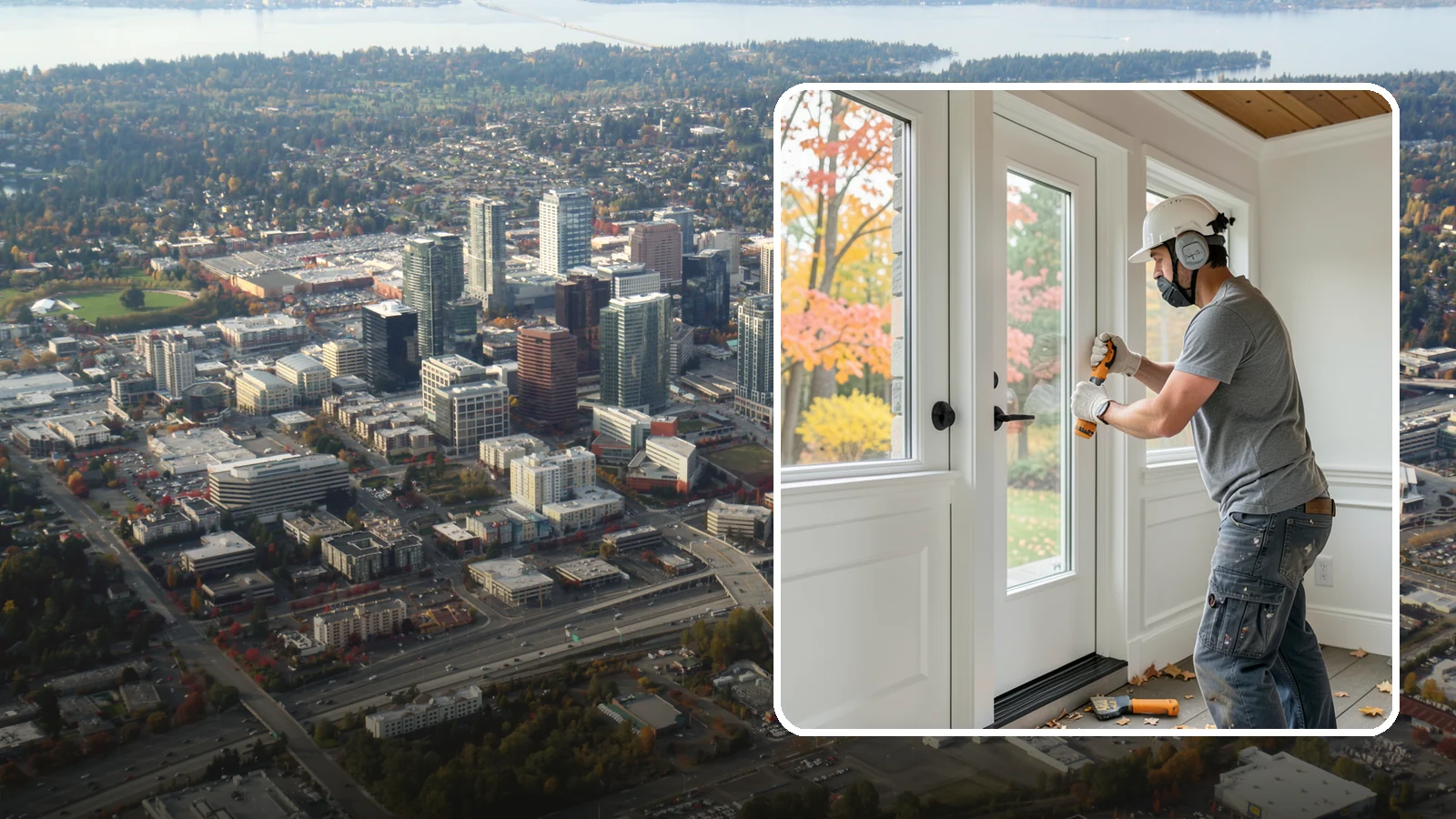 Door & Window Casing Installation in Bellevue, King County, WA - Well-fitted door and window casing that frames every opening with balanced proportions and tight joints.