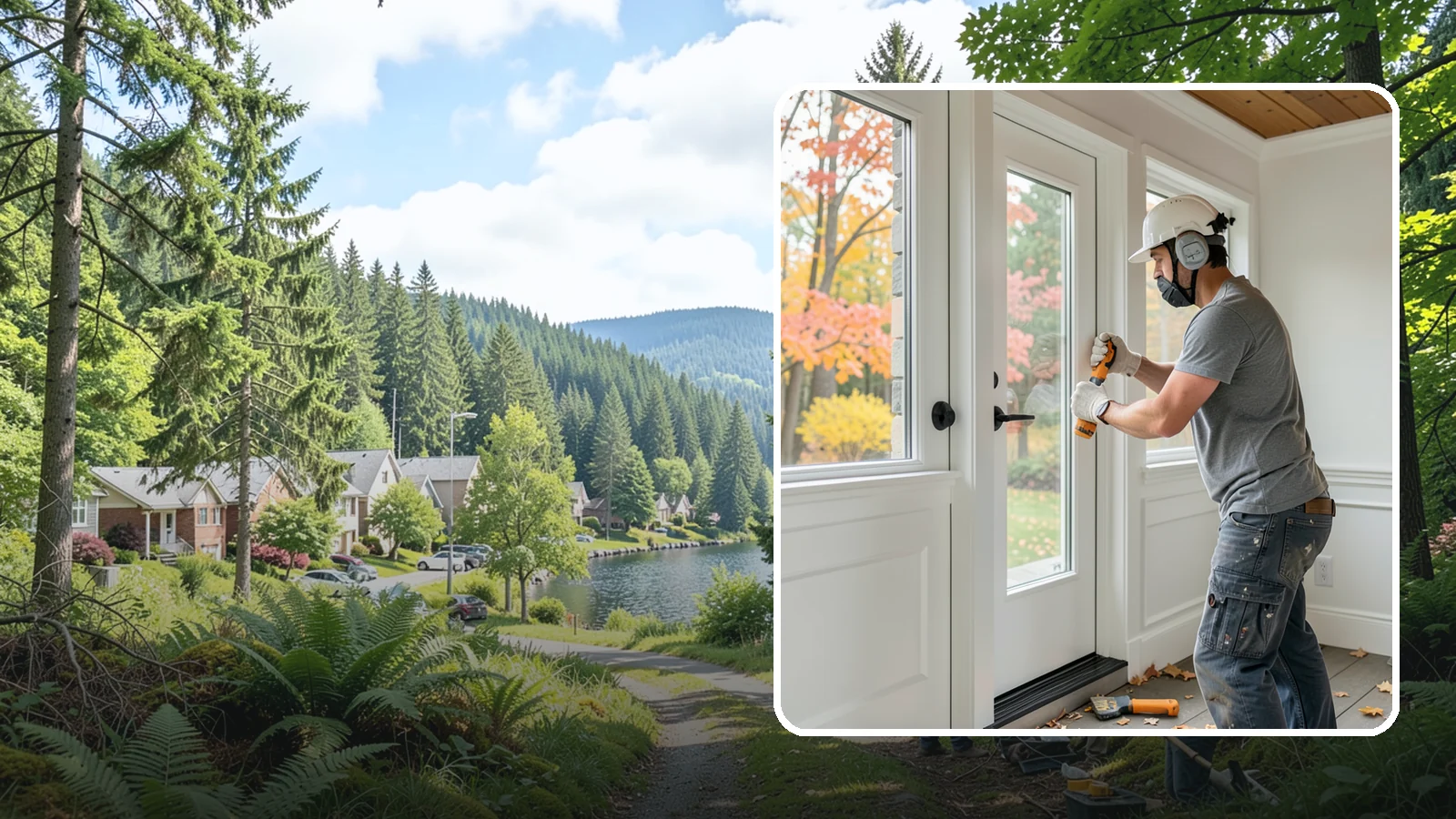 Door & Window Casing Installation in Lake Forest Park, King County, WA - Well-fitted door and window casing that frames every opening with balanced proportions and tight joints.