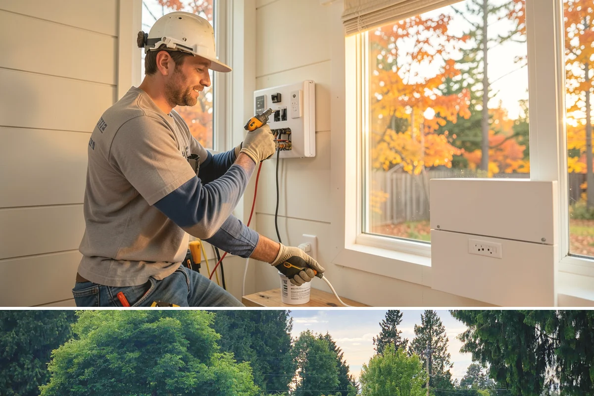 Door Framing in Bonney Lake, Pierce County, WA - Interior framing runs year-round, while exterior openings are best framed during drier weather.