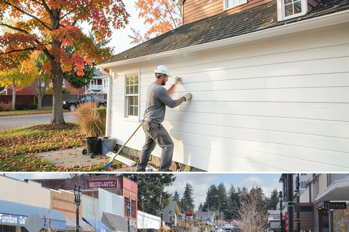 Door Framing in Bothell, King County, WA - Interior framing runs year-round, while exterior openings are best framed during drier weather.