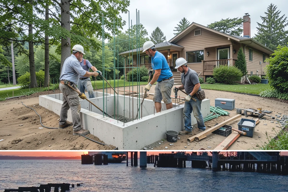 Door Framing in Edmonds, Snohomish County, WA - Interior framing runs year-round, while exterior openings are best framed during drier weather.