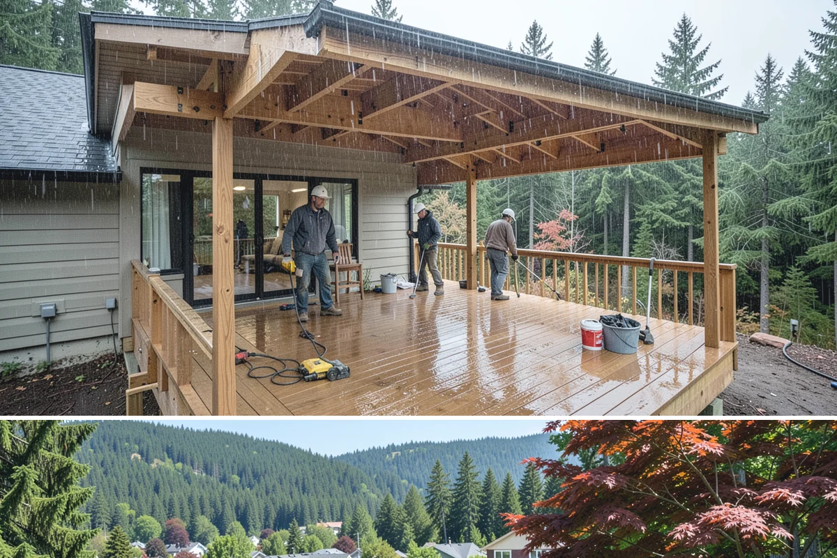 Door Framing in Index, Snohomish County, WA - Interior framing runs year-round, while exterior openings are best framed during drier weather.