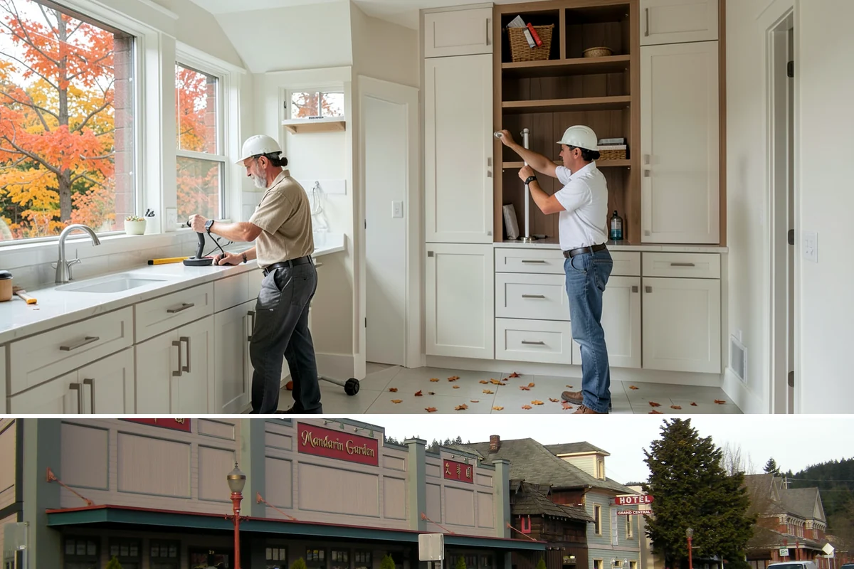 Door Framing in Issaquah, King County, WA - Interior framing runs year-round, while exterior openings are best framed during drier weather.