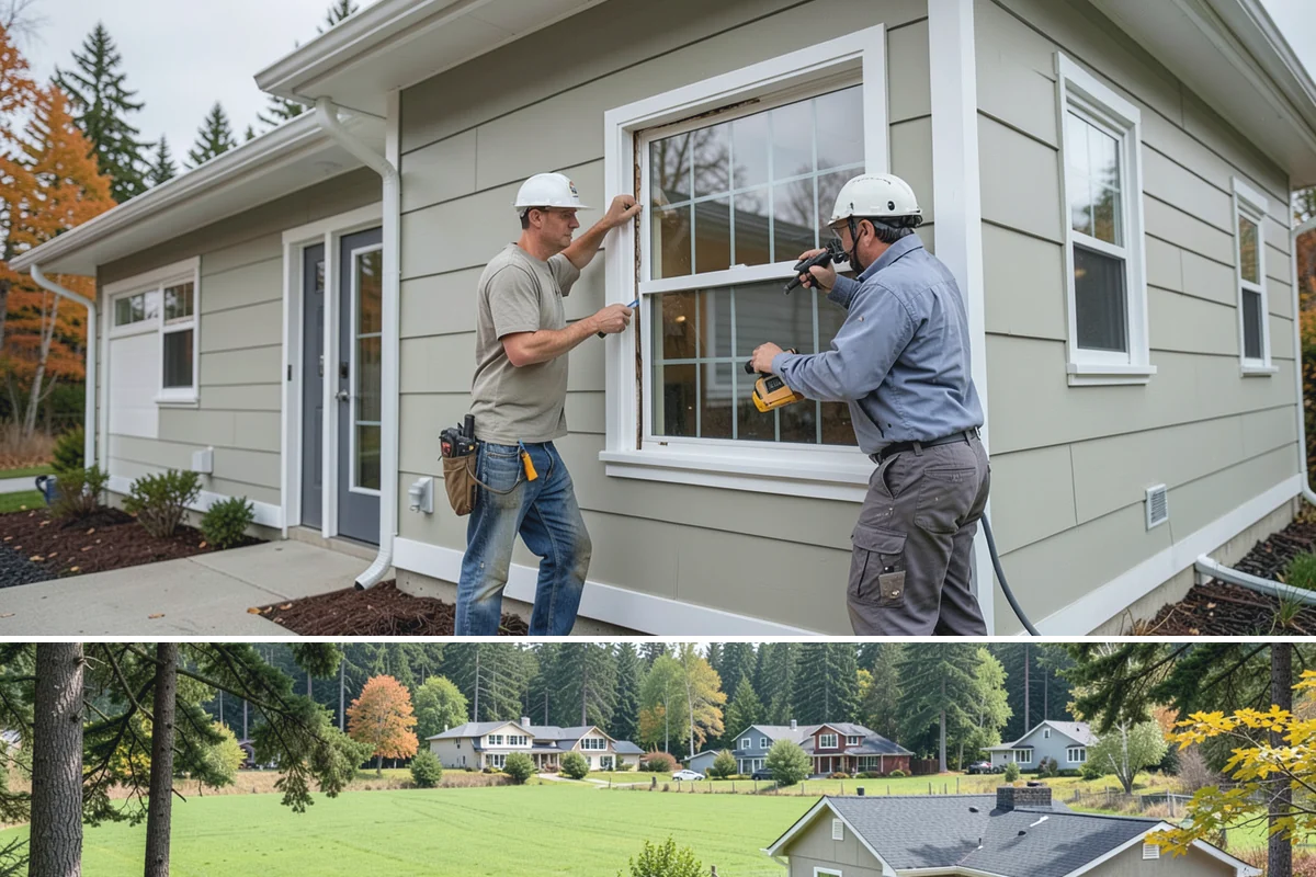 Door Framing in Lyman, Skagit County, WA - Interior framing runs year-round, while exterior openings are best framed during drier weather.