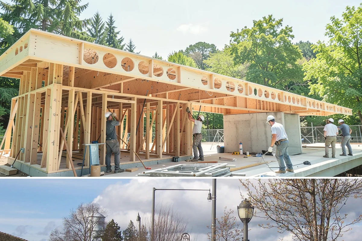Door Framing in Marysville, Snohomish County, WA - Interior framing runs year-round, while exterior openings are best framed during drier weather.
