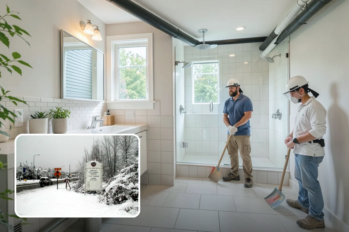 Door Framing in Newcastle, King County, WA - Correctly sized, square openings for clean door fits