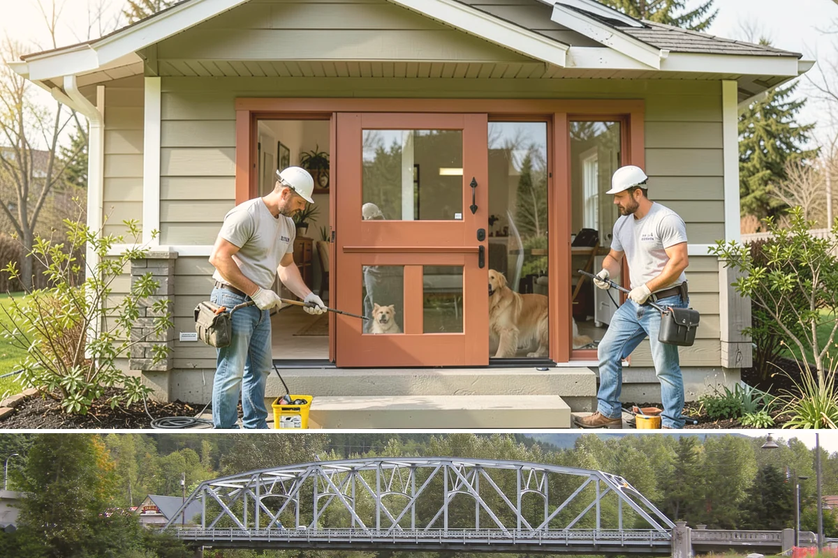 Door Framing in Skykomish, King County, WA - Interior framing runs year-round, while exterior openings are best framed during drier weather.
