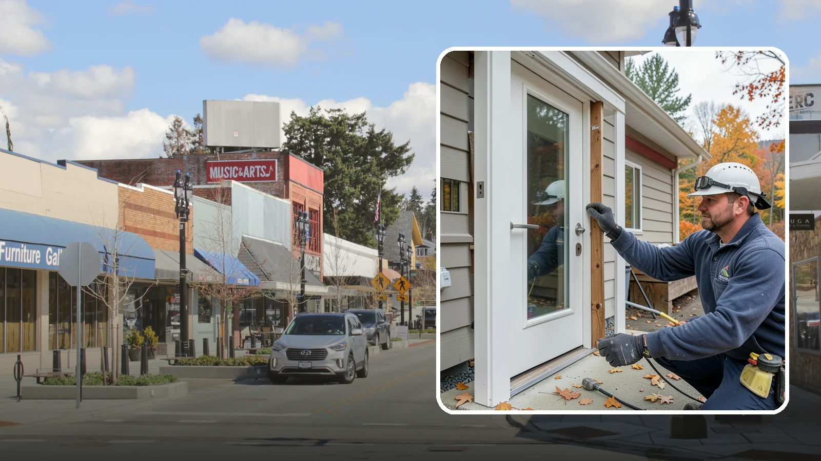 Door Repair in Bothell, King County, WA - Door repair that fixes sticking, sagging, and drafty doors throughout your home.