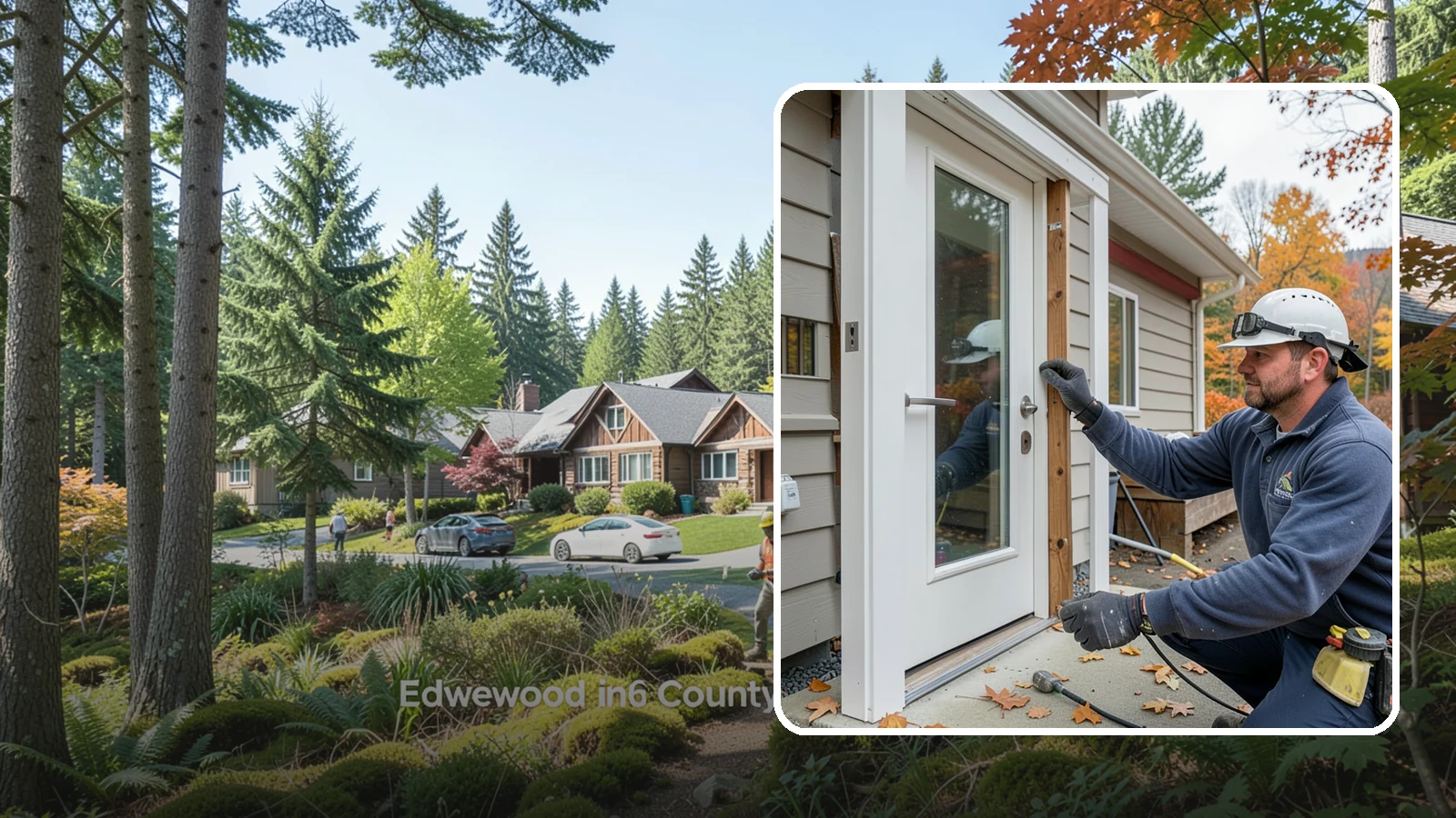 Door Repair in Edgewood, Pierce County, WA - Door repair that fixes sticking, sagging, and drafty doors throughout your home.