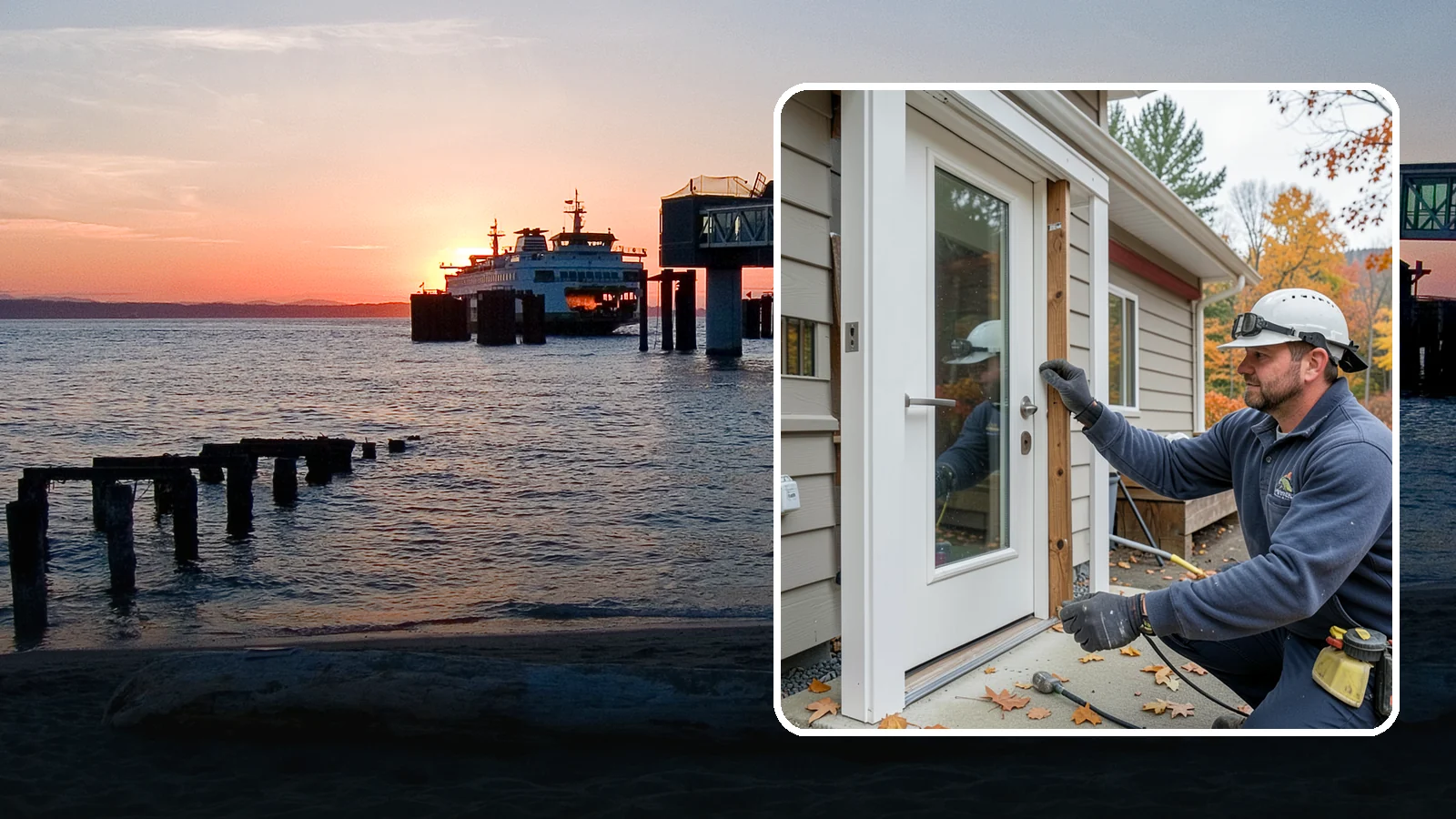 Door Repair in Edmonds, Snohomish County, WA - Door repair that fixes sticking, sagging, and drafty doors throughout your home.