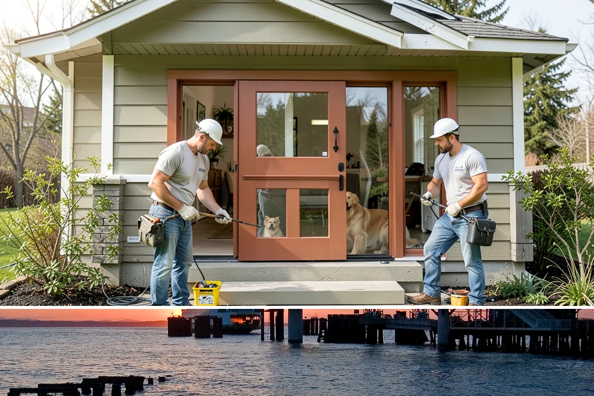 Door Repair in Edmonds, Snohomish County, WA - Repairs can be done any time, with drafty doors best addressed before winter.