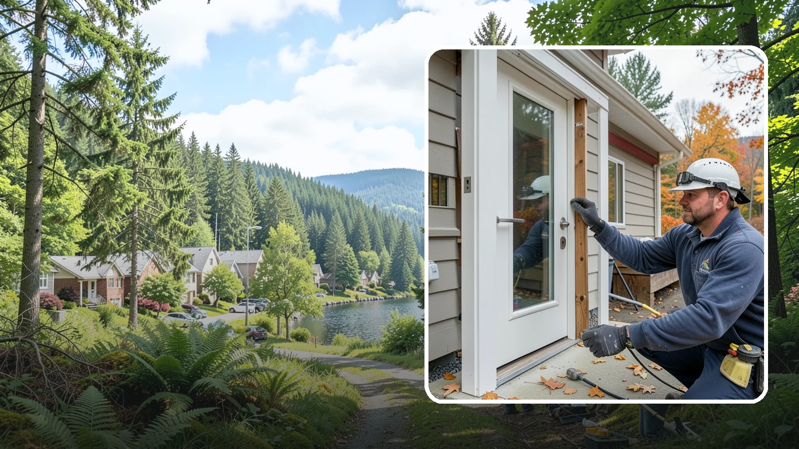 Door Repair in Lake Forest Park, King County, WA - Door repair that fixes sticking, sagging, and drafty doors throughout your home.