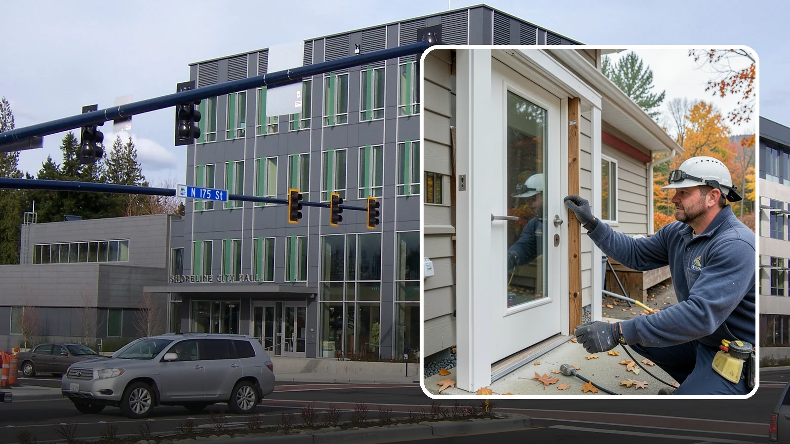 Door Repair in Shoreline, King County, WA - Door repair that fixes sticking, sagging, and drafty doors throughout your home.