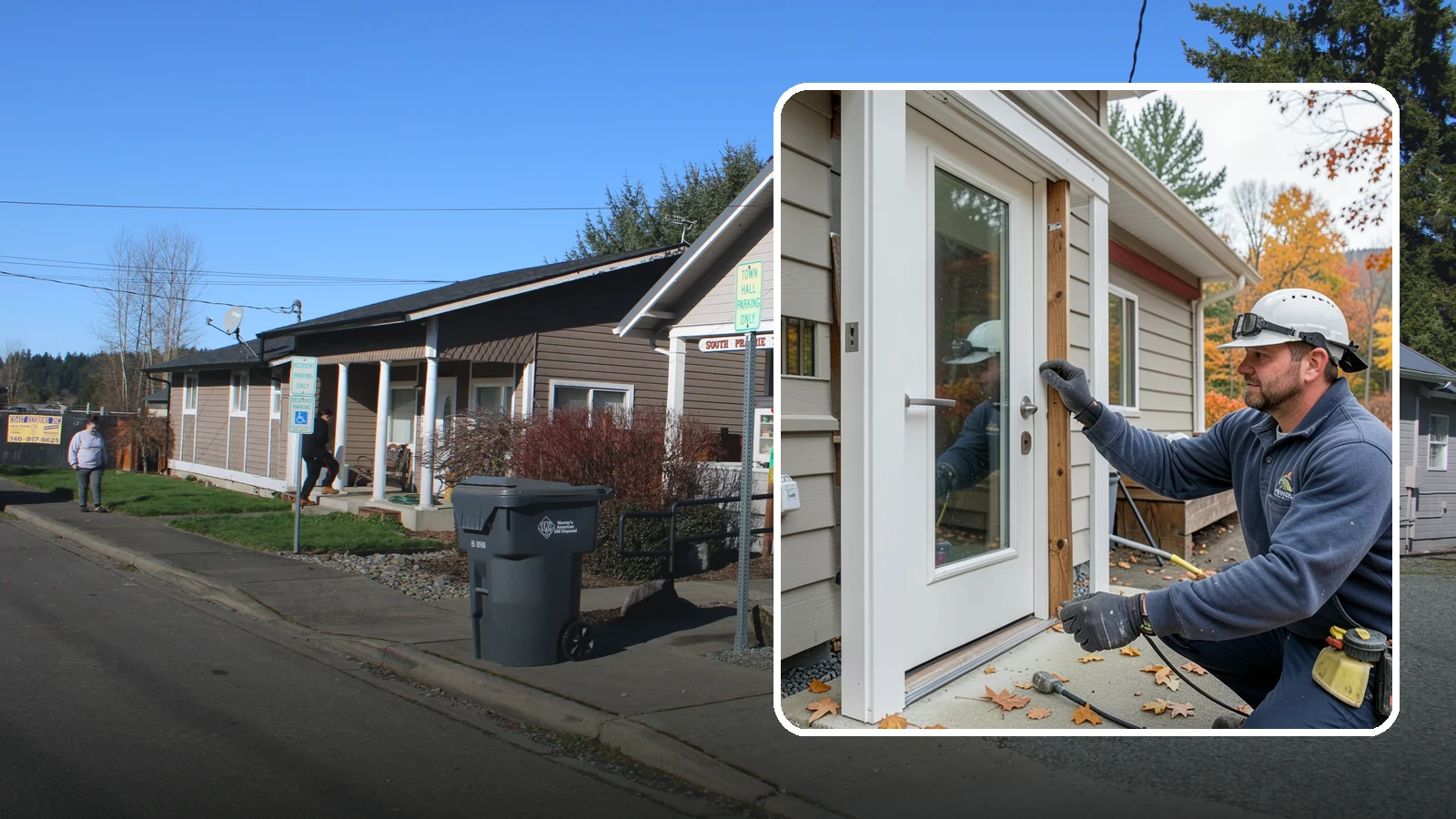 Door Repair in South Prairie, Pierce County, WA - Door repair that fixes sticking, sagging, and drafty doors throughout your home.