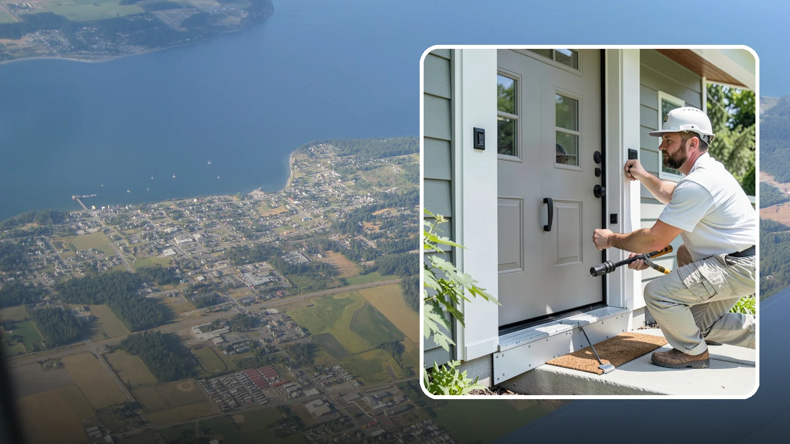 Door Threshold Replacement in Coupeville, Island County, WA - Replacement thresholds that reseal your doorway against drafts, water, and wear.