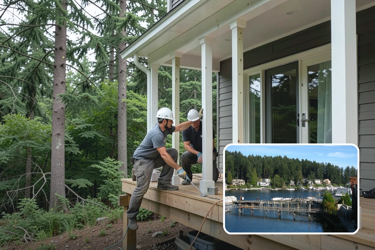 Door Threshold Replacement in Gig Harbor, Pierce County, WA - Eliminated drafts and water leaks at the door