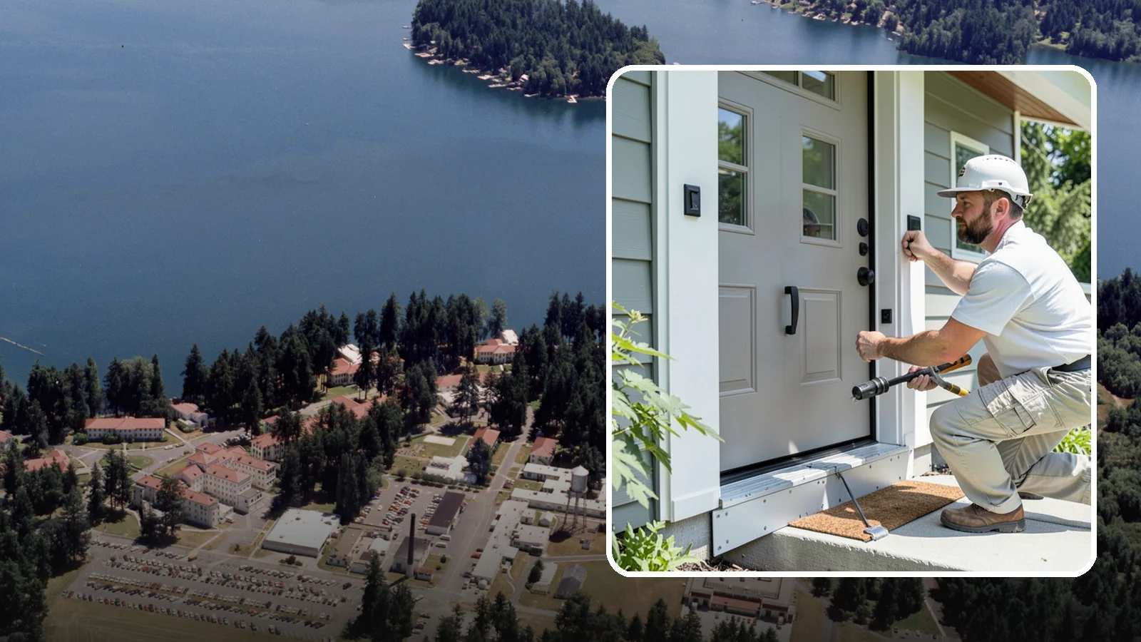 Door Threshold Replacement in Lakewood, Pierce County, WA - Replacement thresholds that reseal your doorway against drafts, water, and wear.