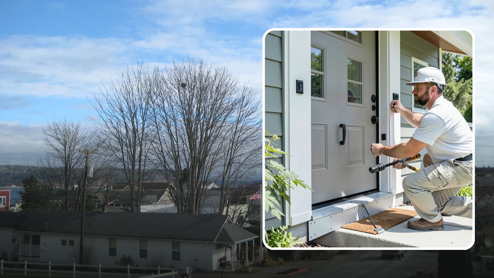 Door Threshold Replacement in Langley, Island County, WA - Replacement thresholds that reseal your doorway against drafts, water, and wear.