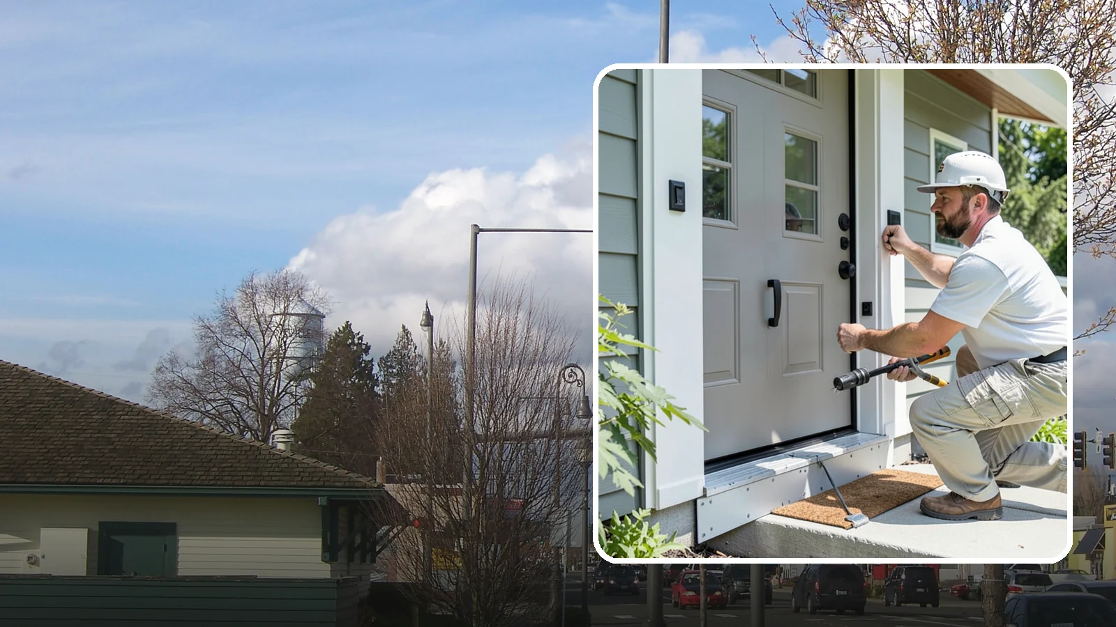 Door Threshold Replacement in Marysville, Snohomish County, WA - Replacement thresholds that reseal your doorway against drafts, water, and wear.
