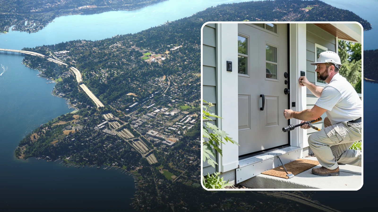 Door Threshold Replacement in Mercer Island, King County, WA - Replacement thresholds that reseal your doorway against drafts, water, and wear.