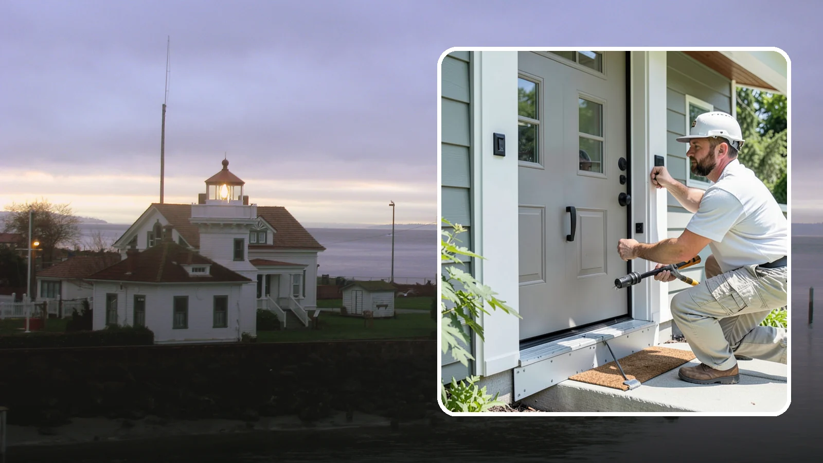 Door Threshold Replacement in Mukilteo, Snohomish County, WA - Replacement thresholds that reseal your doorway against drafts, water, and wear.
