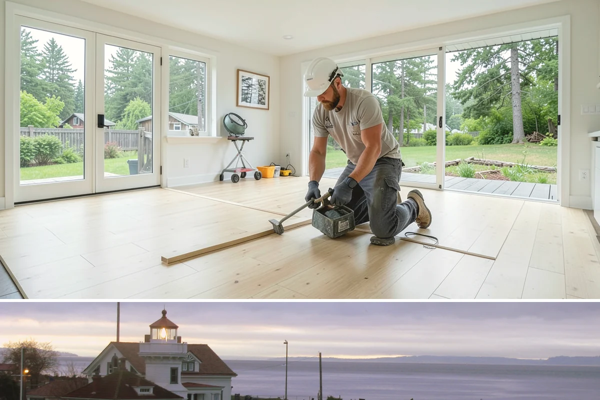 Door Threshold Replacement in Mukilteo, Snohomish County, WA - Replacing a threshold before the rainy season guards against winter leaks, though it can be done whenever a draft appears.