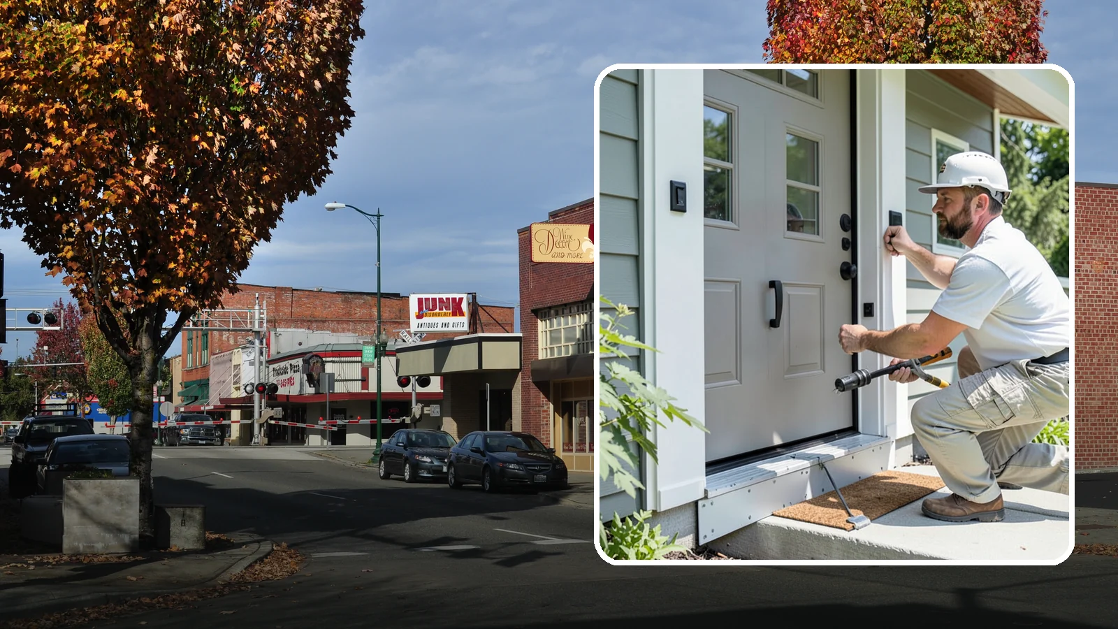 Door Threshold Replacement in Puyallup, Pierce County, WA - Replacement thresholds that reseal your doorway against drafts, water, and wear.