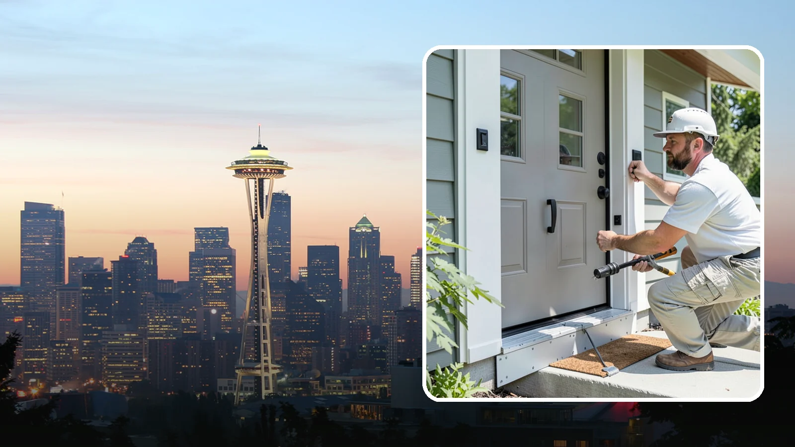 Door Threshold Replacement in Seattle, King County, WA - Replacement thresholds that reseal your doorway against drafts, water, and wear.