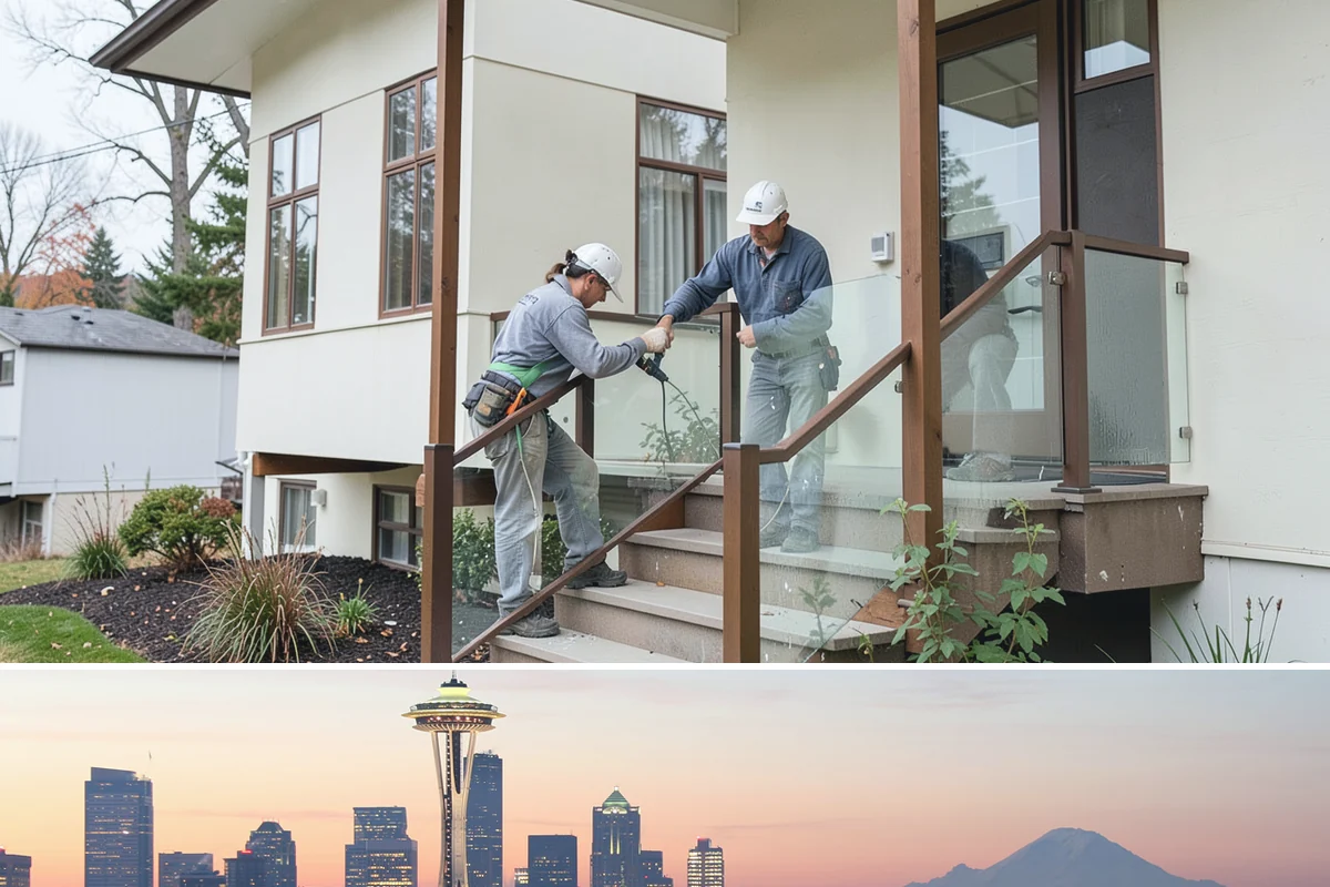 Door Threshold Replacement in Seattle, King County, WA - Replacing a threshold before the rainy season guards against winter leaks, though it can be done whenever a draft appears.