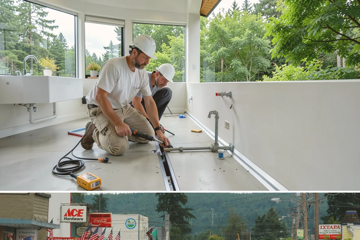 Dormer Addition in Carnation, King County, WA - Opening the roof for a dormer is scheduled for dry summer days to protect the home's interior.
