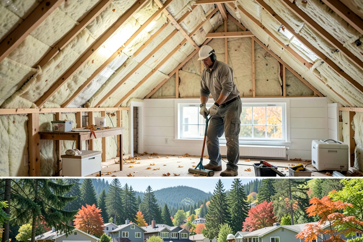 Dormer Addition in Fircrest, Pierce County, WA - Opening the roof for a dormer is scheduled for dry summer days to protect the home's interior.