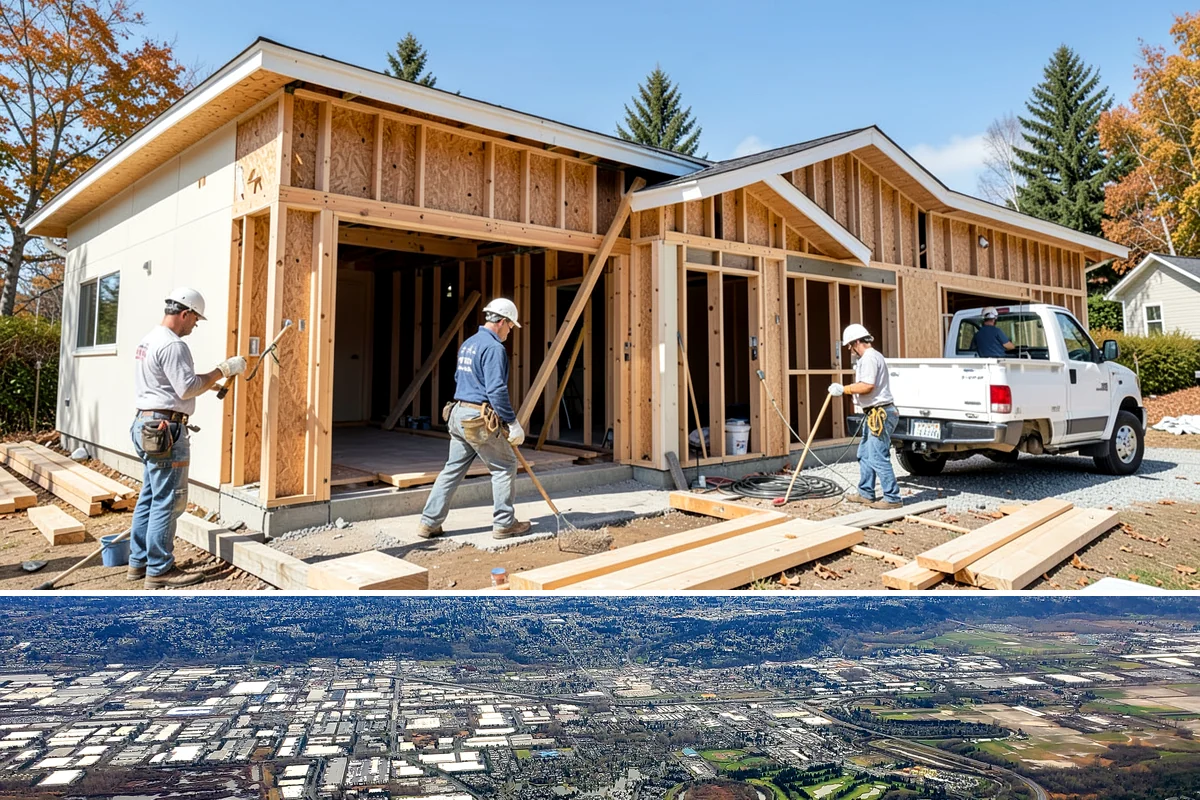 Dormer Addition in Kent, King County, WA - Opening the roof for a dormer is scheduled for dry summer days to protect the home's interior.