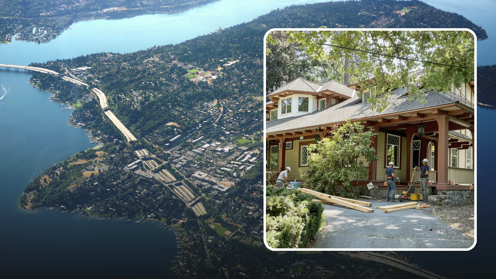 Dormer Addition in Mercer Island, King County, WA - A dormer addition adds a projecting roofed structure that gains headroom and light in an upper floor or attic.